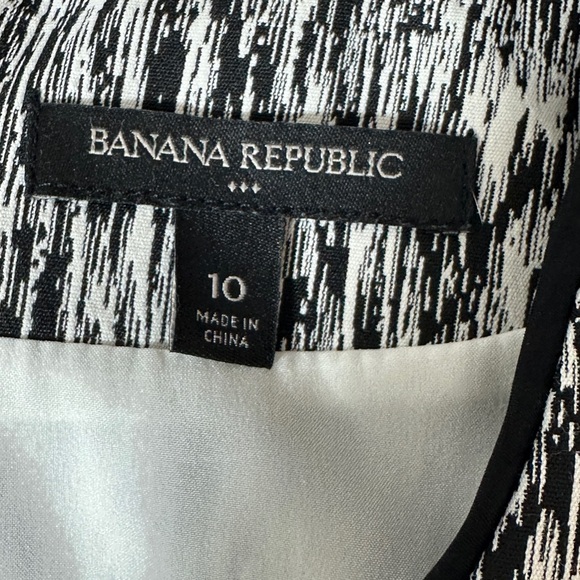 Banana Republic Gray and Black Sheath Midi Dress V-Neck Sleeveless - Picture 6 of 6